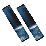Night Forest And Moonlight Print Car Seat Belt Covers