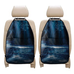 Night Forest And Moonlight Print Car Seat Organizers