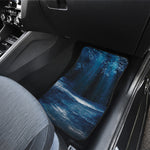 Night Forest And Moonlight Print Front Car Floor Mats