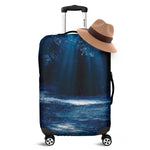 Night Forest And Moonlight Print Luggage Cover
