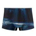 Night Forest And Moonlight Print Men's Boxer Briefs