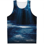 Night Forest And Moonlight Print Men's Tank Top