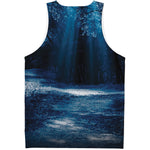 Night Forest And Moonlight Print Men's Tank Top