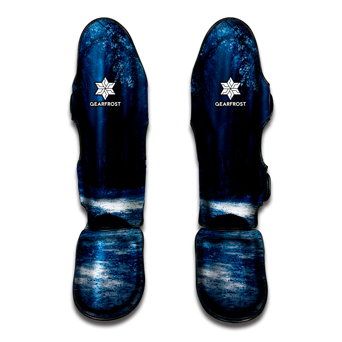 Night Forest And Moonlight Print Muay Thai Shin Guard