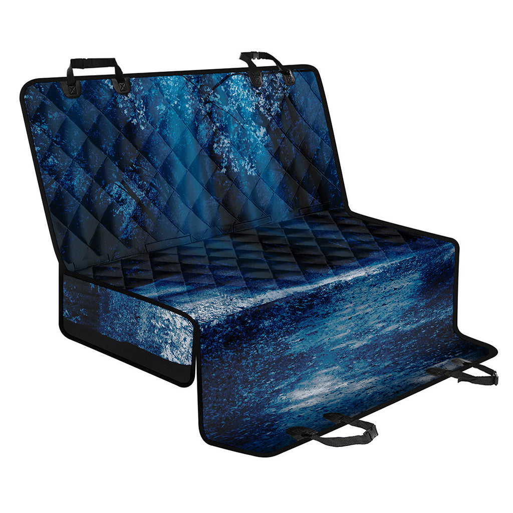 Night Forest And Moonlight Print Pet Car Back Seat Cover