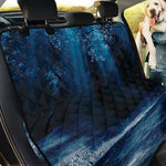 Night Forest And Moonlight Print Pet Car Back Seat Cover