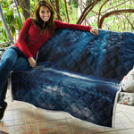 Night Forest And Moonlight Print Quilt