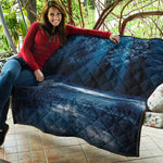 Night Forest And Moonlight Print Quilt