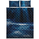 Night Forest And Moonlight Print Quilt Bed Set