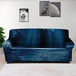 Night Forest And Moonlight Print Sofa Cover