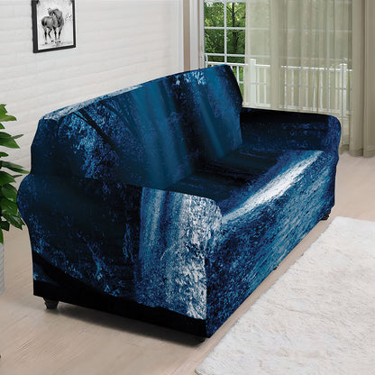 Night Forest And Moonlight Print Sofa Cover