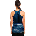 Night Forest And Moonlight Print Women's Racerback Tank Top