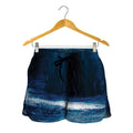 Night Forest And Moonlight Print Women's Shorts