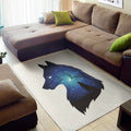 Night Forest Wolf Spirit Print Floor Mat