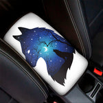 Night Forest Wolf Spirit Print Car Center Console Cover