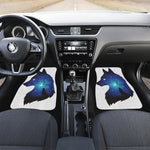 Night Forest Wolf Spirit Print Front and Back Car Floor Mats