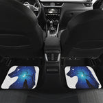 Night Forest Wolf Spirit Print Front and Back Car Floor Mats