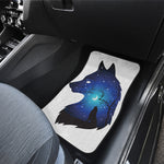 Night Forest Wolf Spirit Print Front and Back Car Floor Mats