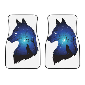 Night Forest Wolf Spirit Print Front Car Floor Mats