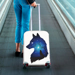 Night Forest Wolf Spirit Print Luggage Cover