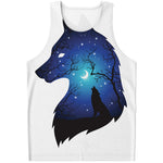 Night Forest Wolf Spirit Print Men's Tank Top