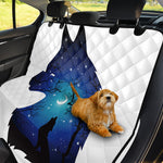 Night Forest Wolf Spirit Print Pet Car Back Seat Cover