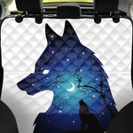 Night Forest Wolf Spirit Print Pet Car Back Seat Cover