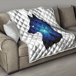 Night Forest Wolf Spirit Print Quilt