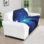Night Forest Wolf Spirit Print Sofa Cover