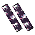 Night Girly Unicorn Pattern Print Car Seat Belt Covers
