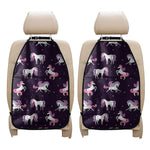 Night Girly Unicorn Pattern Print Car Seat Organizers