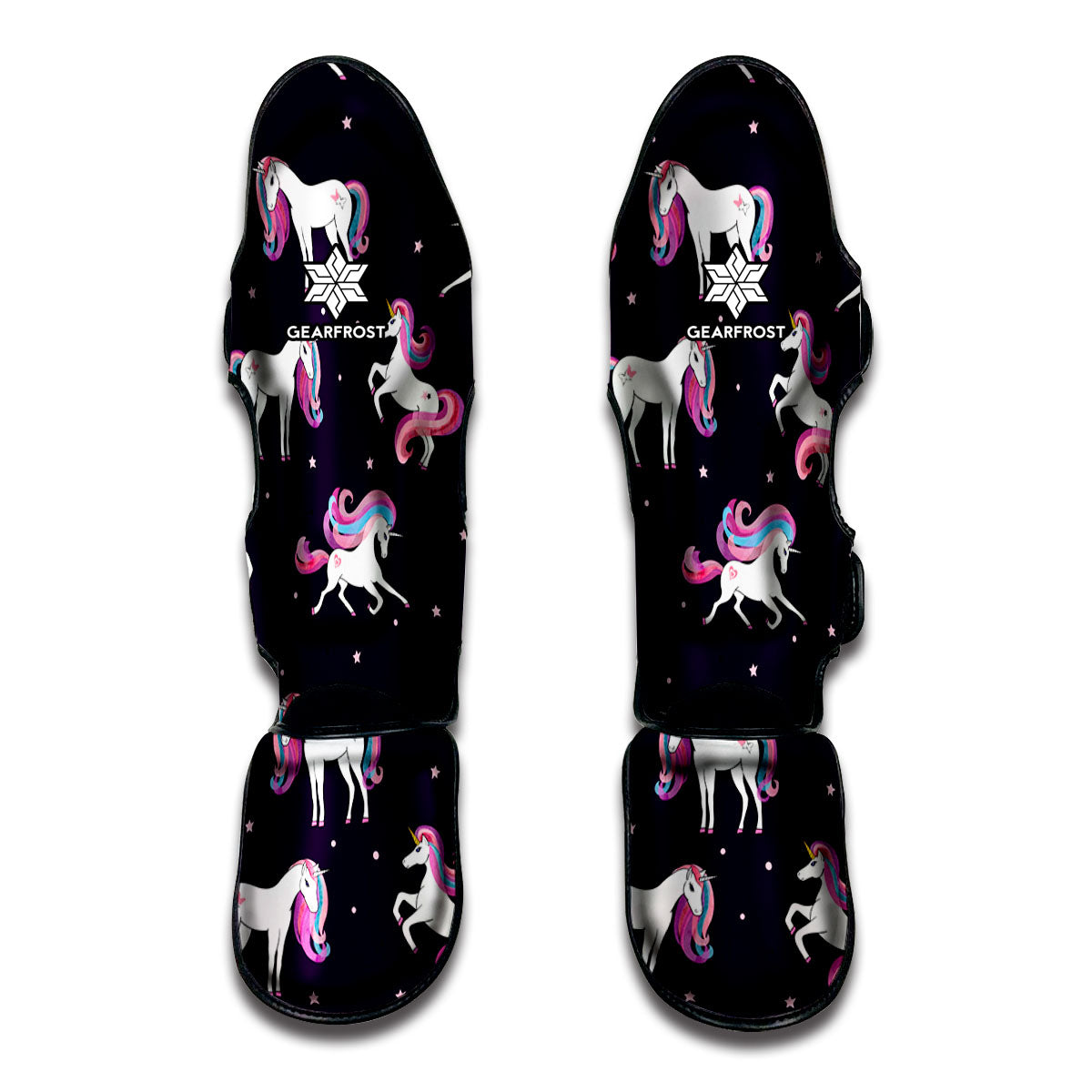 Night Girly Unicorn Pattern Print Muay Thai Shin Guard