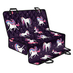 Night Girly Unicorn Pattern Print Pet Car Back Seat Cover