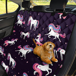 Night Girly Unicorn Pattern Print Pet Car Back Seat Cover