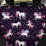 Night Girly Unicorn Pattern Print Pet Car Back Seat Cover