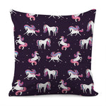 Night Girly Unicorn Pattern Print Pillow Cover