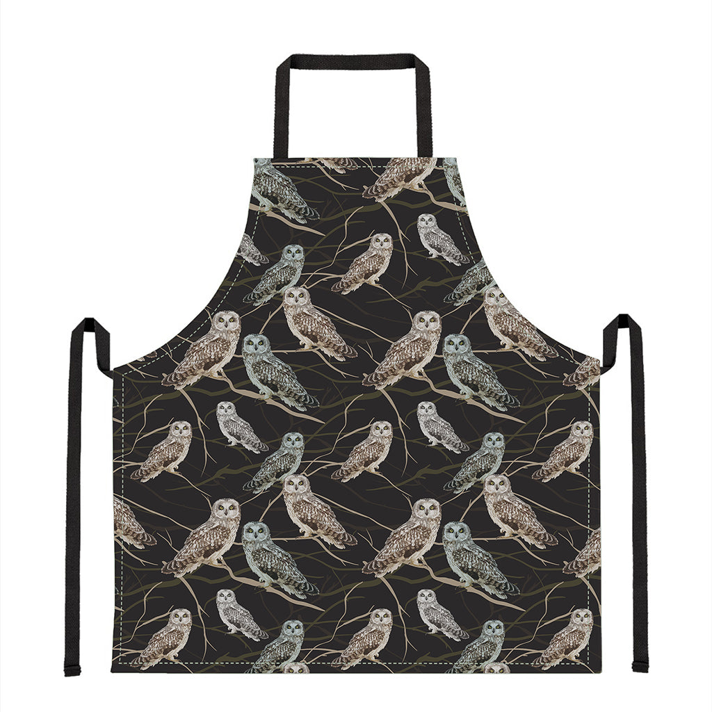 Night Owl Pattern Print Apron