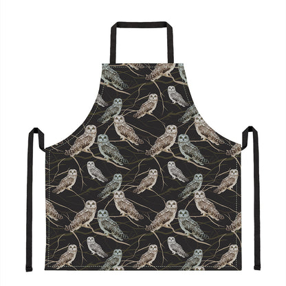 Night Owl Pattern Print Apron