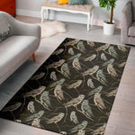 Night Owl Pattern Print Area Rug