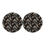 Night Owl Pattern Print Car Coasters