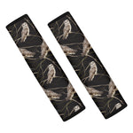 Night Owl Pattern Print Car Seat Belt Covers