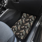 Night Owl Pattern Print Front and Back Car Floor Mats