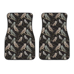 Night Owl Pattern Print Front Car Floor Mats