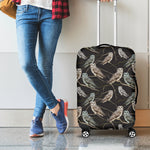 Night Owl Pattern Print Luggage Cover