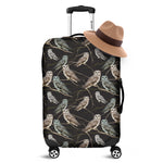 Night Owl Pattern Print Luggage Cover