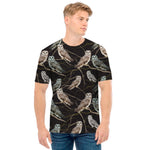 Night Owl Pattern Print Men's T-Shirt