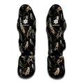 Night Owl Pattern Print Muay Thai Shin Guards