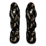 Night Owl Pattern Print Muay Thai Shin Guard