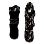 Night Owl Pattern Print Muay Thai Shin Guard