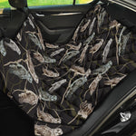Night Owl Pattern Print Pet Car Back Seat Cover